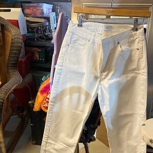 LOFT Bright White Denim Pants